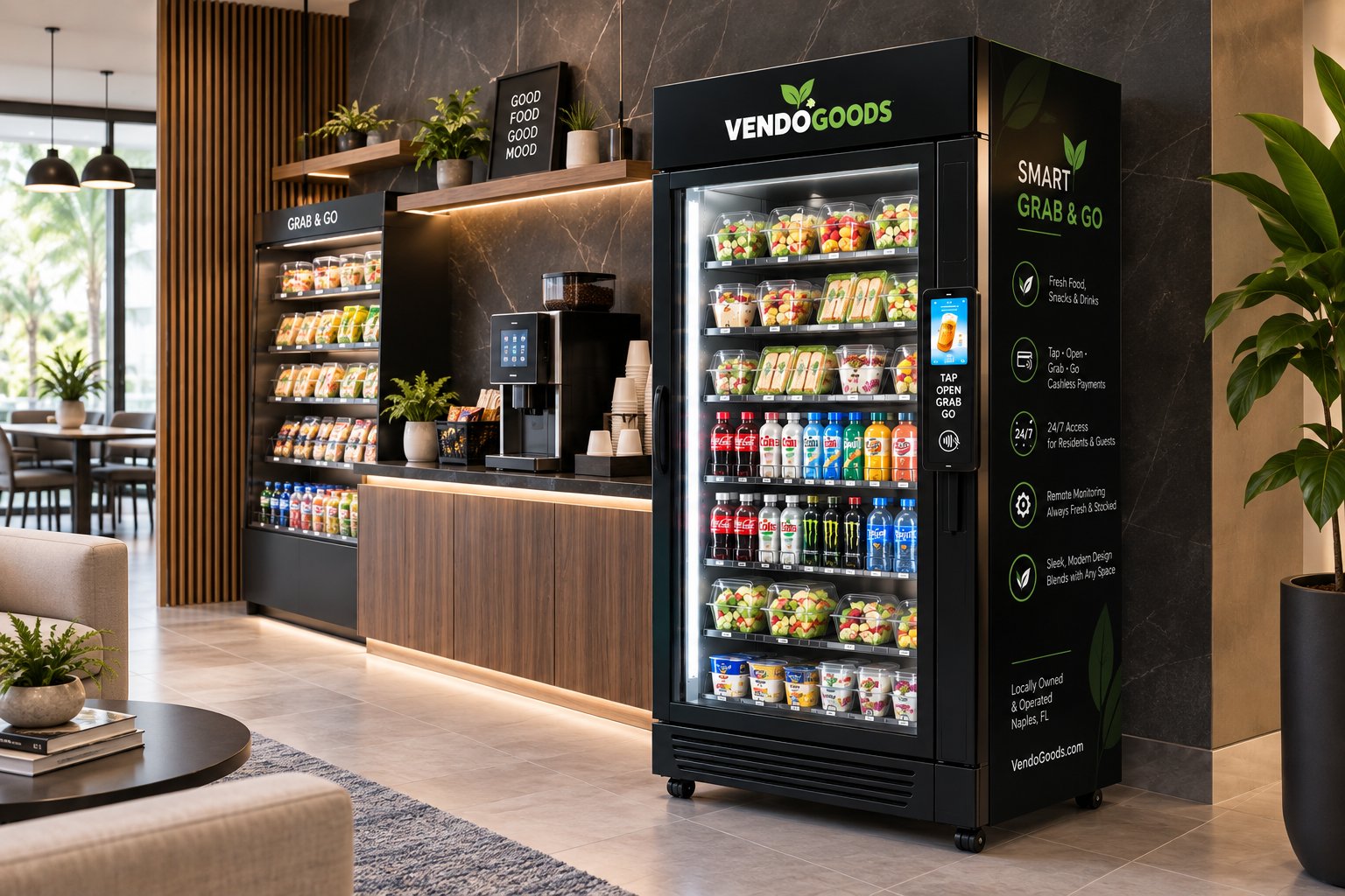Smart market in a luxury residence