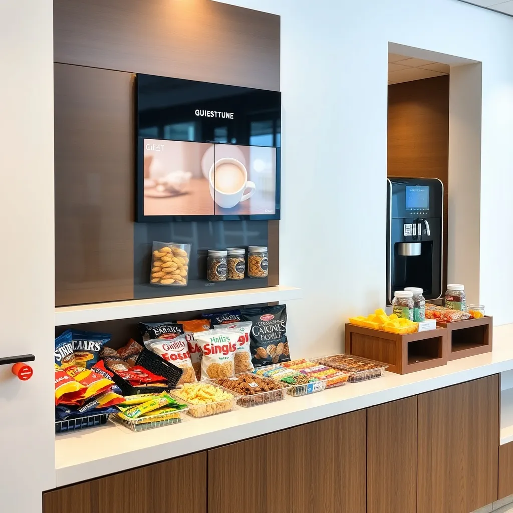 Stocked office pantry